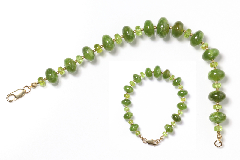 Vesuvianite/gf Bracelets